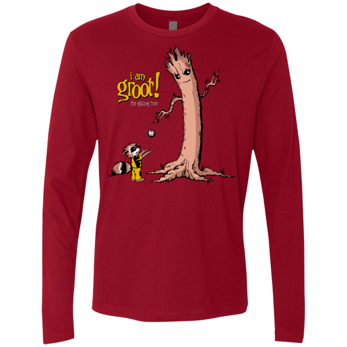 T-Shirts Cardinal / Small Groots Giving Men's Premium Long Sleeve