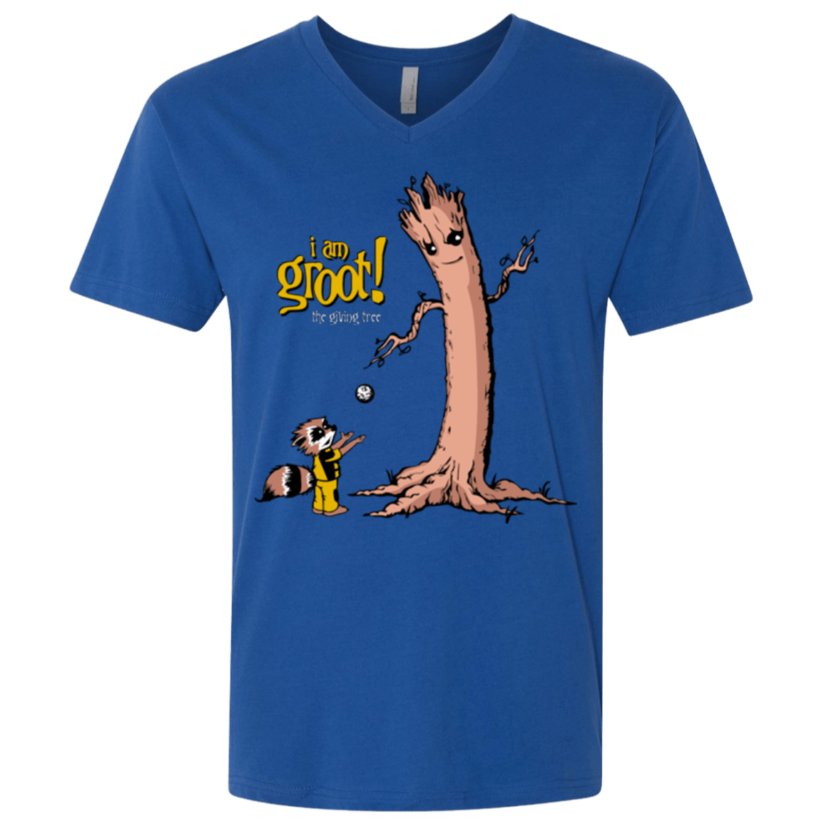T-Shirts Royal / X-Small Groots Giving Men's Premium V-Neck
