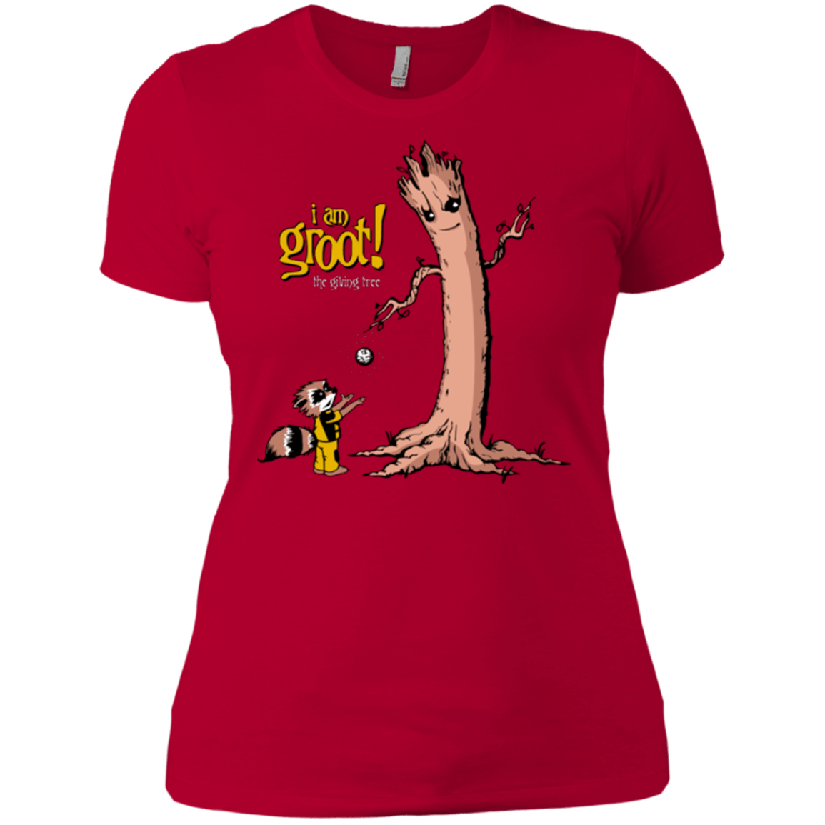 T-Shirts Red / X-Small Groots Giving Women's Premium T-Shirt