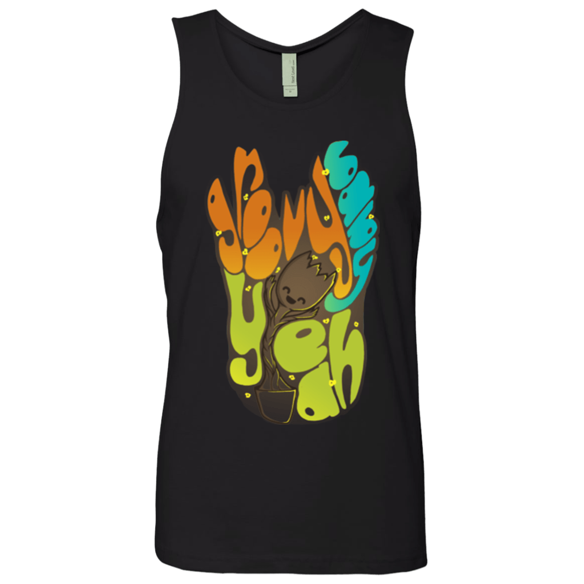 T-Shirts Black / Small Groovy Baby Men's Premium Tank Top