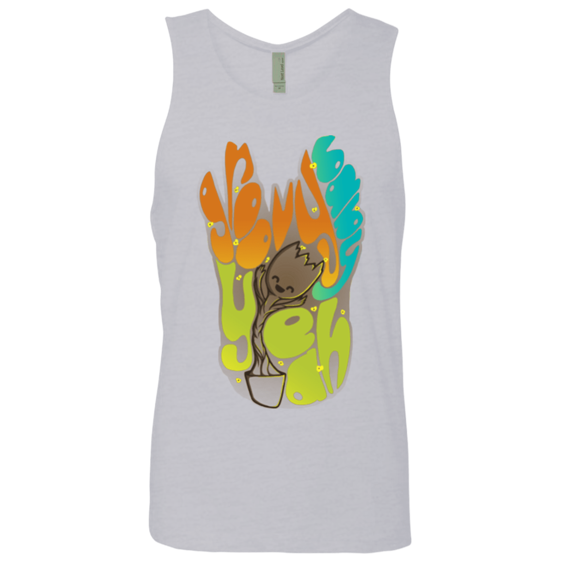 T-Shirts Heather Grey / Small Groovy Baby Men's Premium Tank Top