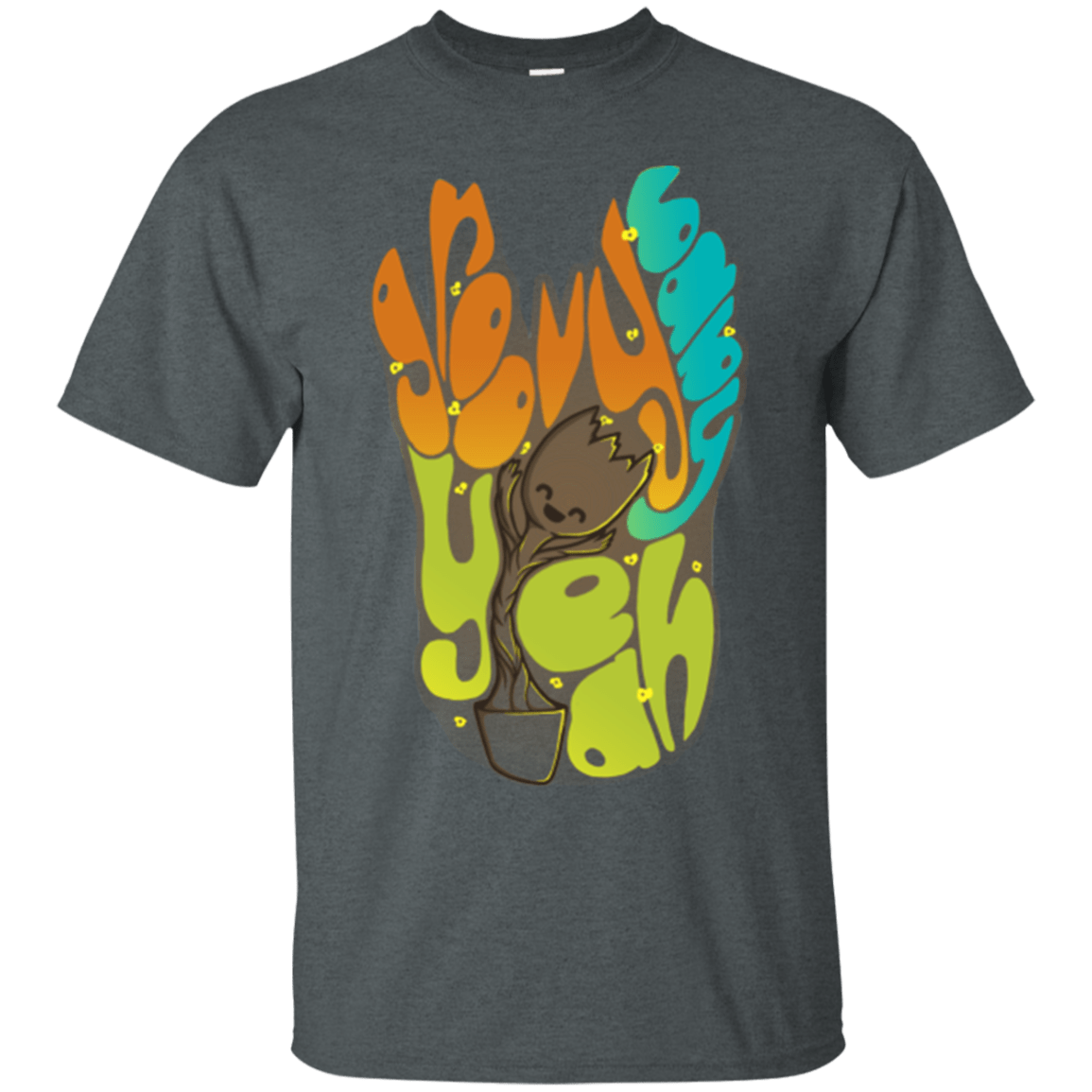 T-Shirts Dark Heather / Small Groovy Baby T-Shirt