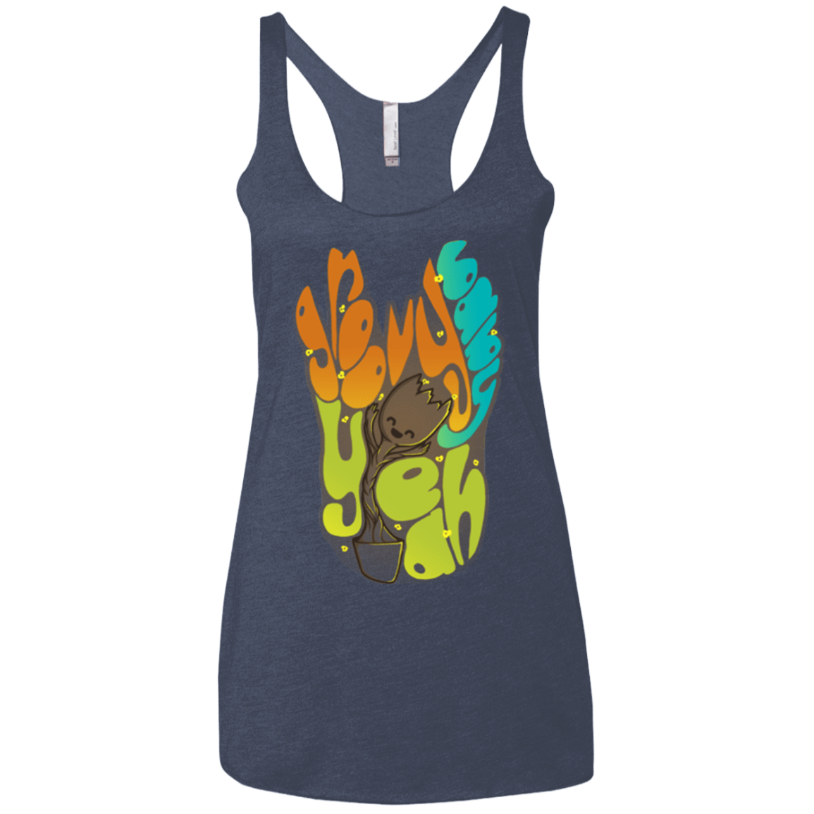 Groovy Baby Women's Triblend Racerback Tank