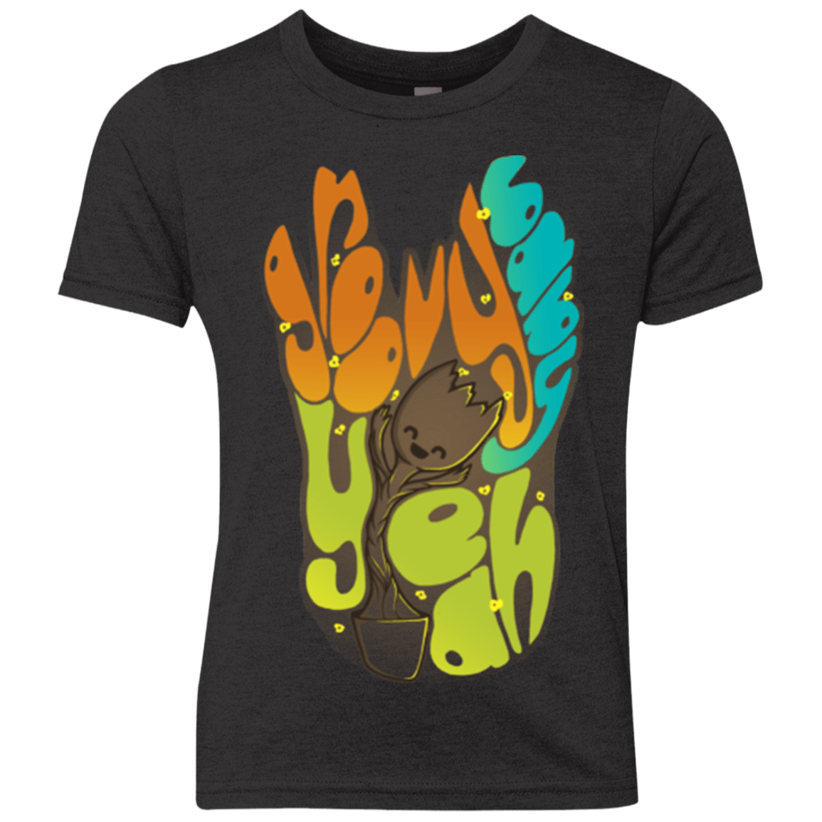 T-Shirts Vintage Black / YXS Groovy Baby Youth Triblend T-Shirt