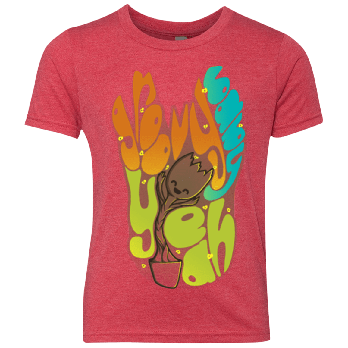 T-Shirts Vintage Red / YXS Groovy Baby Youth Triblend T-Shirt