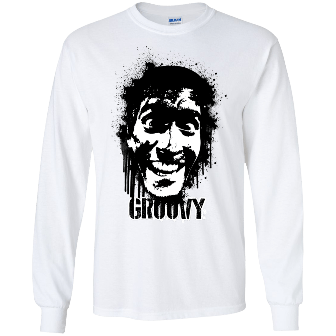 T-Shirts White / S Groovy Men's Long Sleeve T-Shirt