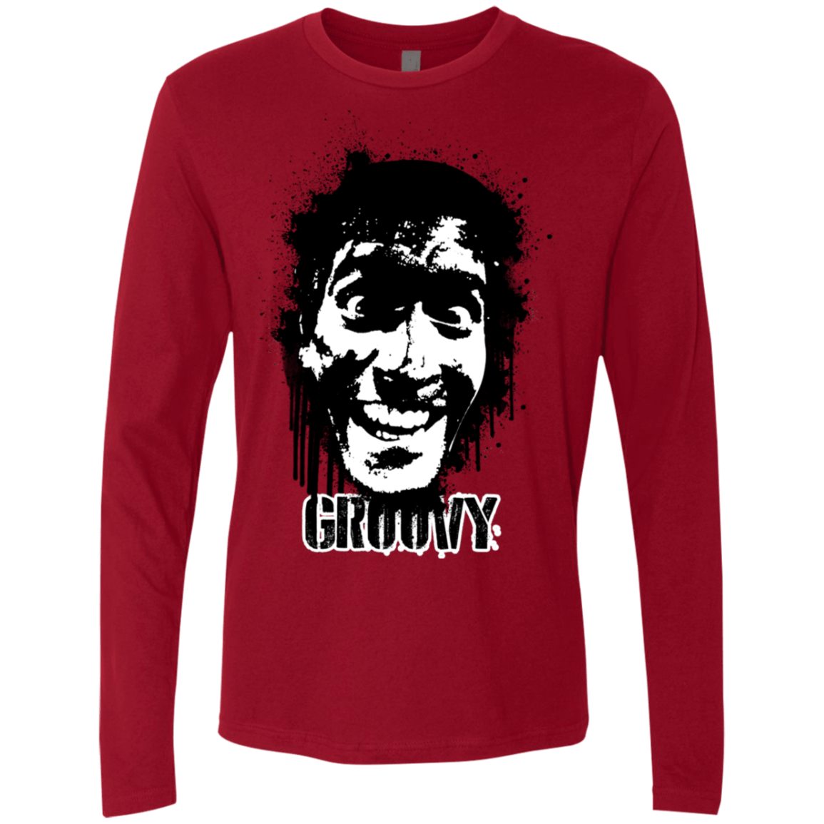 T-Shirts Cardinal / S Groovy Men's Premium Long Sleeve