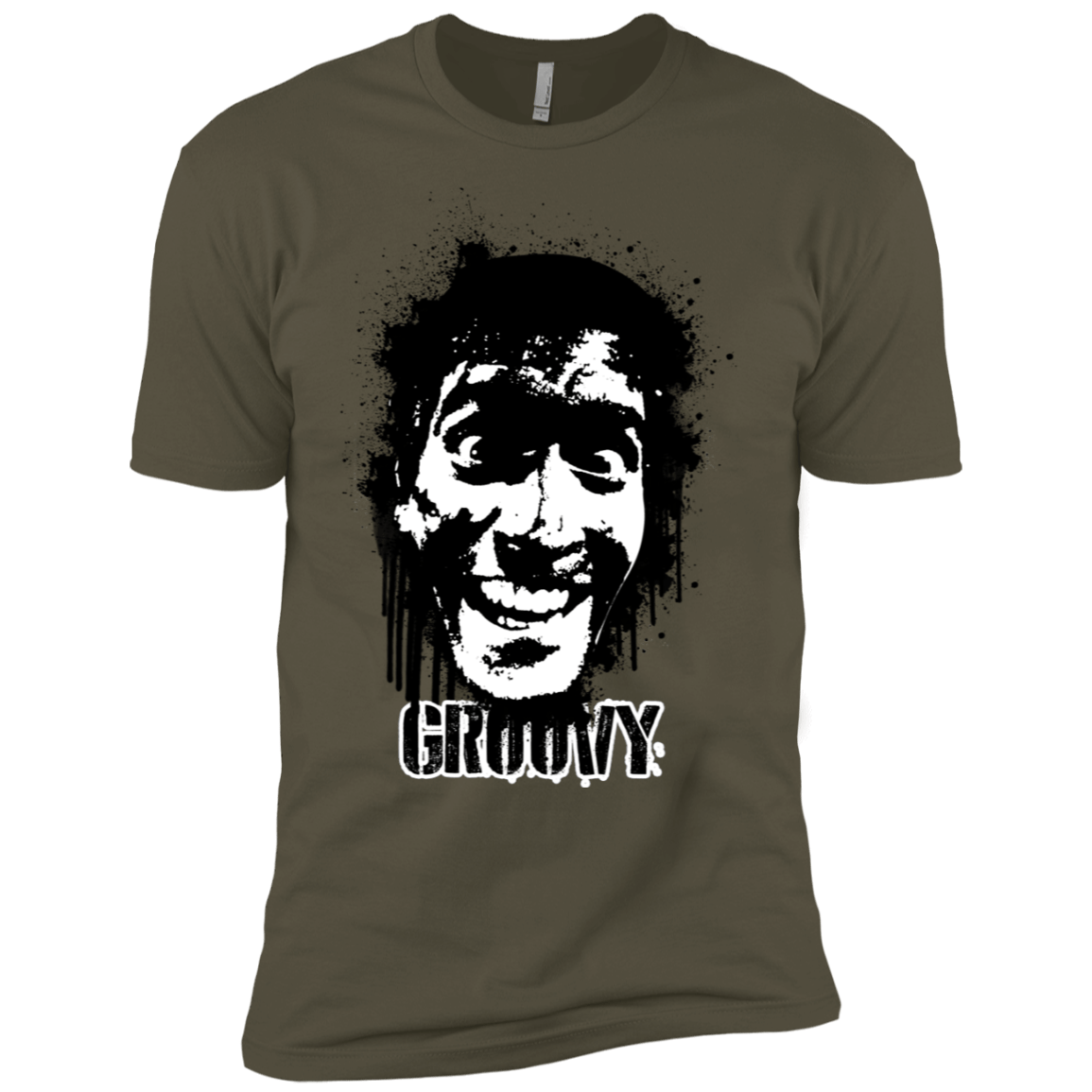 T-Shirts Military Green / X-Small Groovy Men's Premium T-Shirt