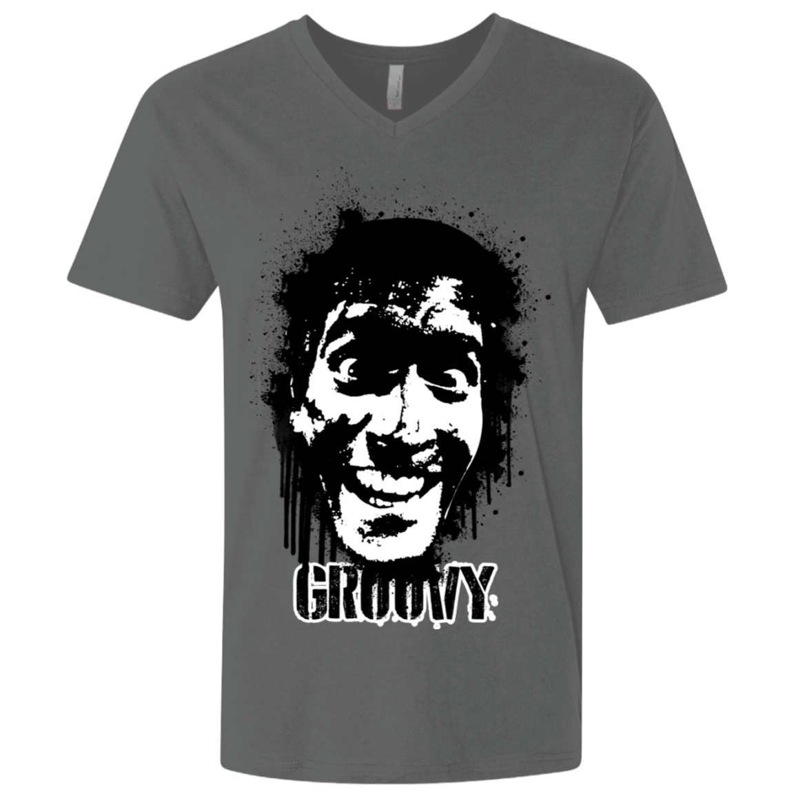 T-Shirts Heavy Metal / X-Small Groovy Men's Premium V-Neck