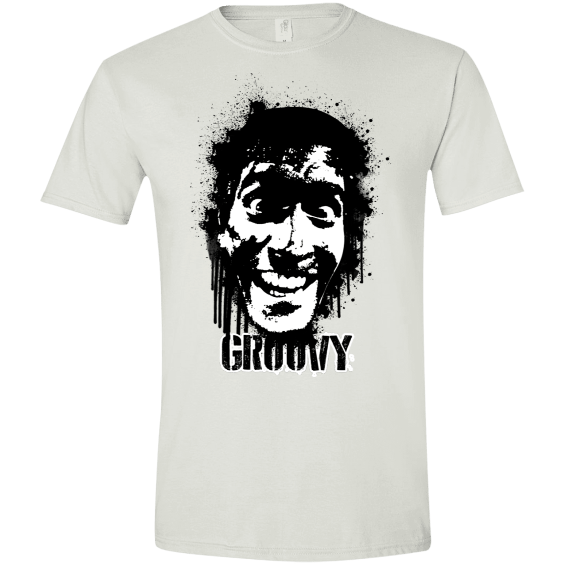 T-Shirts White / X-Small Groovy Men's Semi-Fitted Softstyle