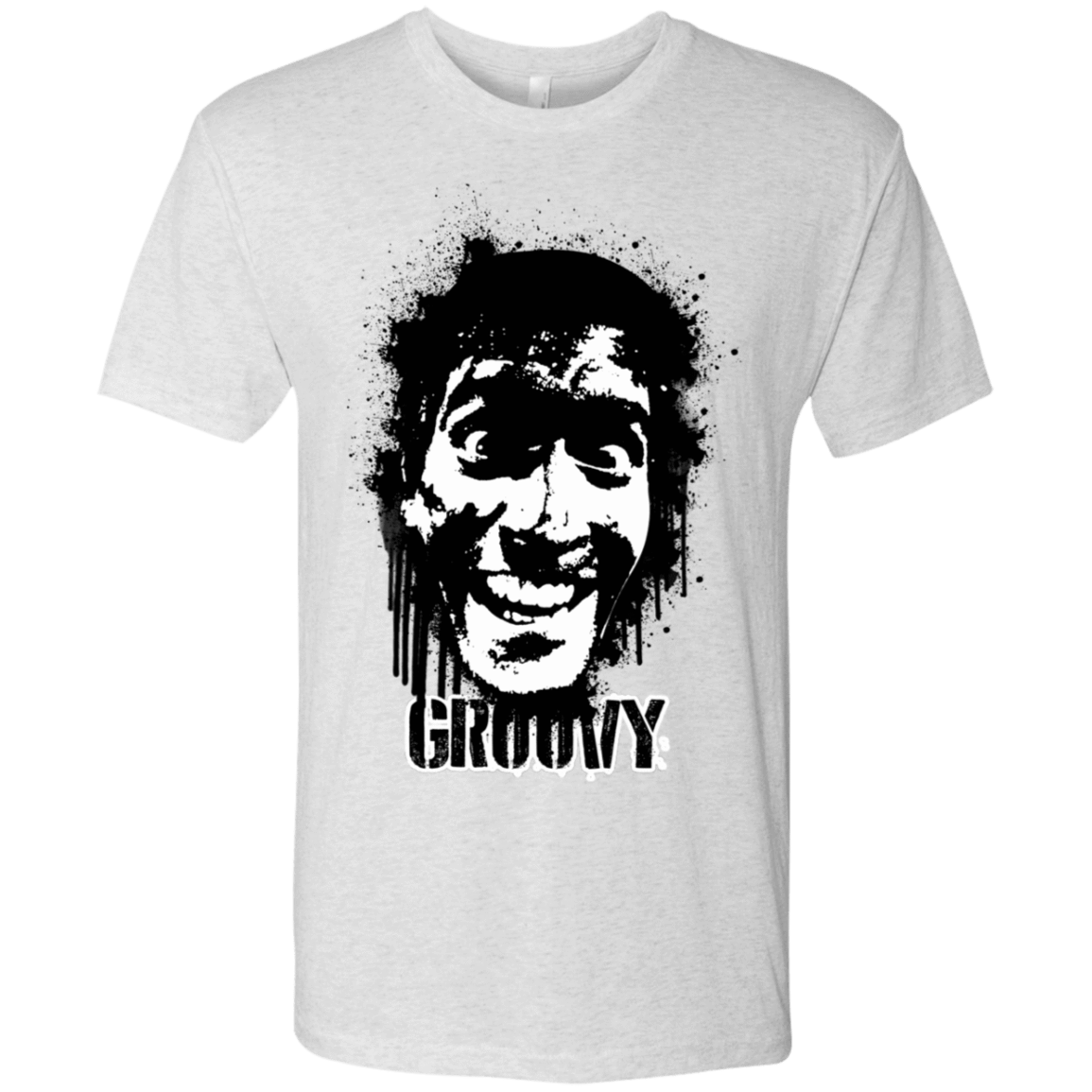 T-Shirts Heather White / S Groovy Men's Triblend T-Shirt