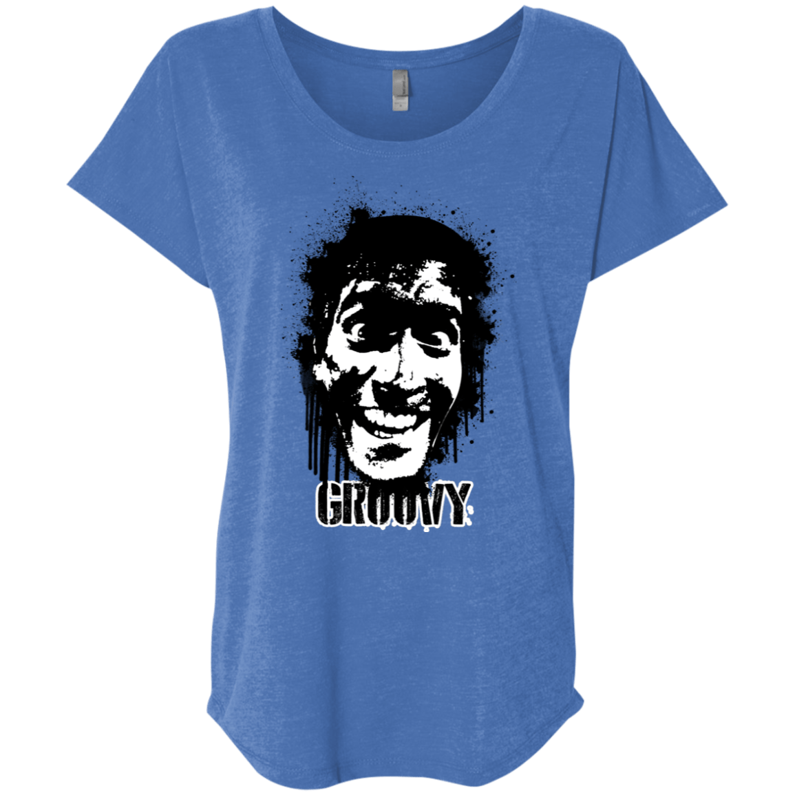 T-Shirts Vintage Royal / X-Small Groovy Triblend Dolman Sleeve