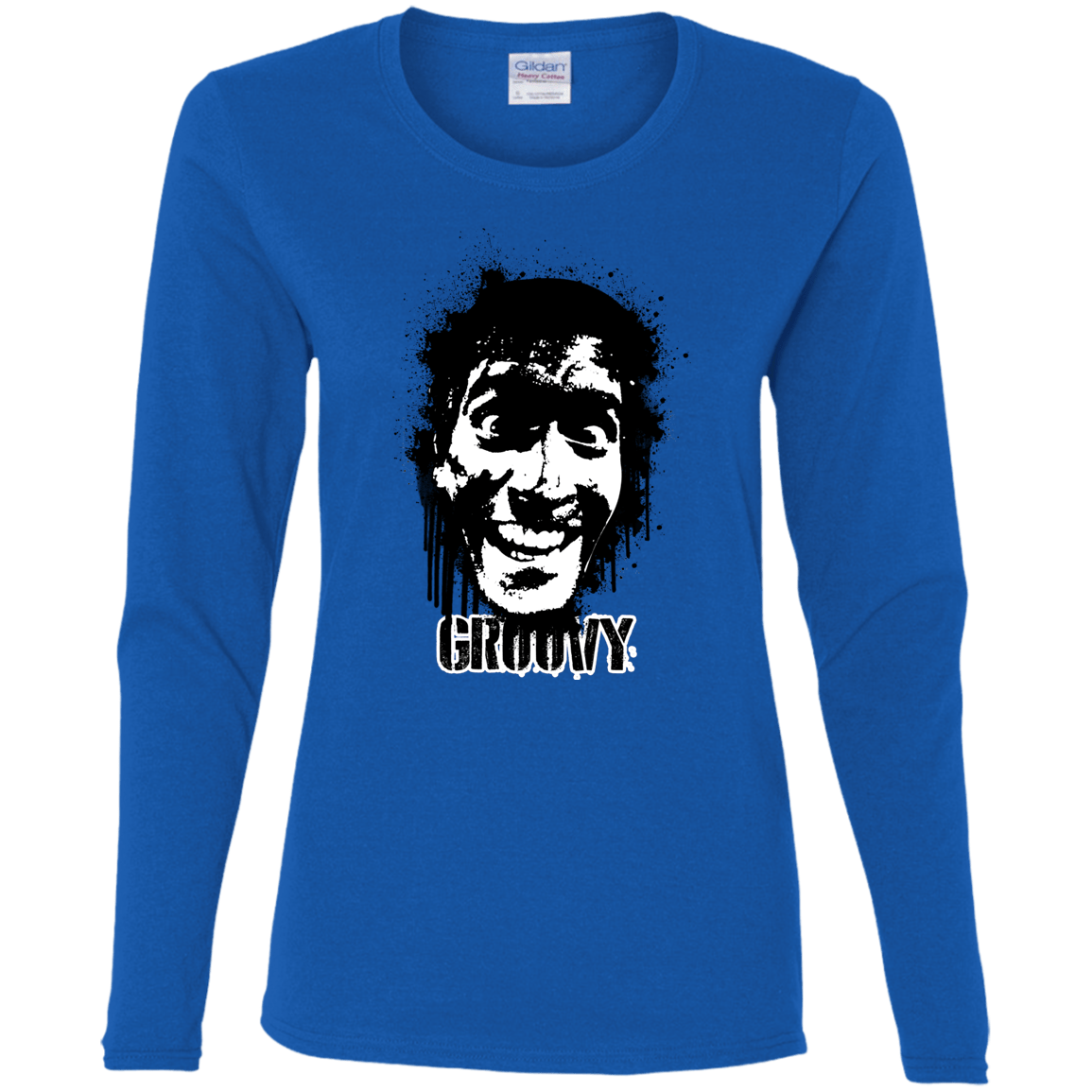 T-Shirts Royal / S Groovy Women's Long Sleeve T-Shirt