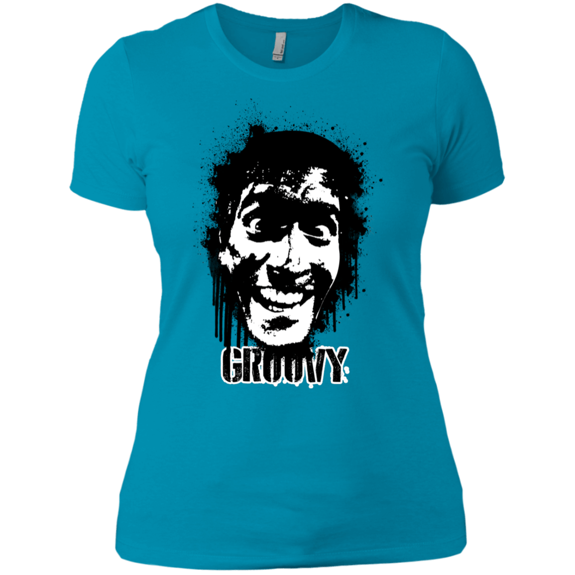 T-Shirts Turquoise / X-Small Groovy Women's Premium T-Shirt