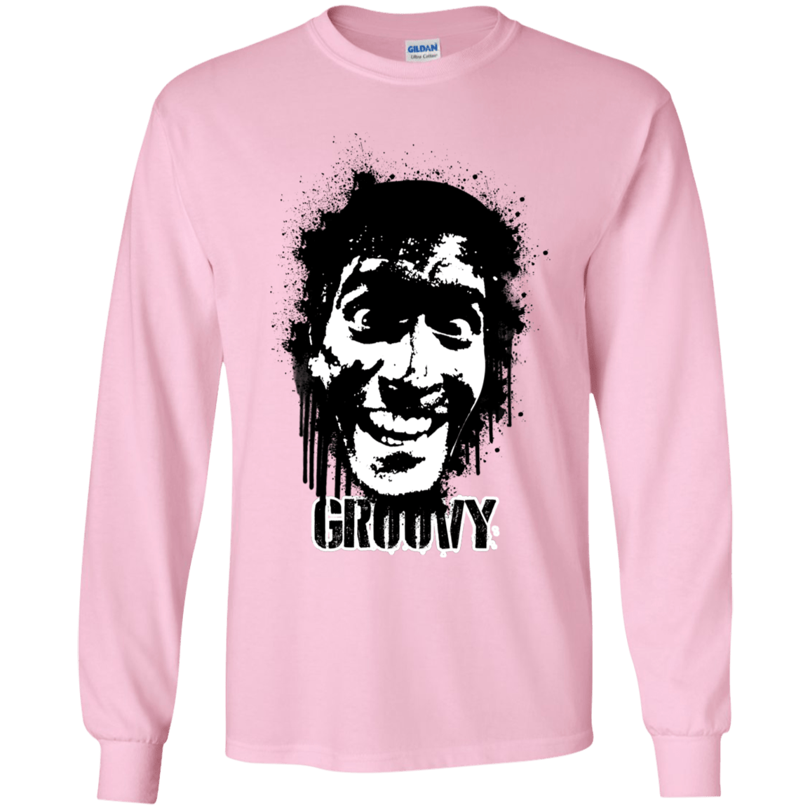 T-Shirts Light Pink / YS Groovy Youth Long Sleeve T-Shirt
