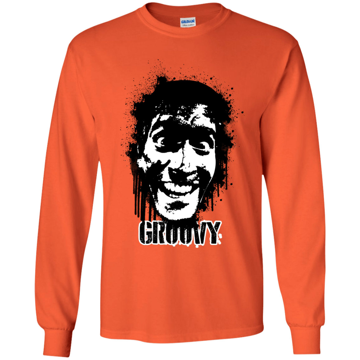 T-Shirts Orange / YS Groovy Youth Long Sleeve T-Shirt
