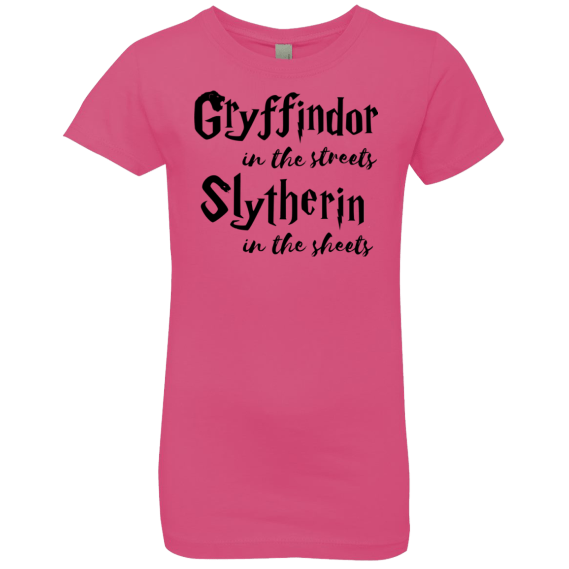 T-Shirts Hot Pink / YXS Gryffindor Streets Girls Premium T-Shirt