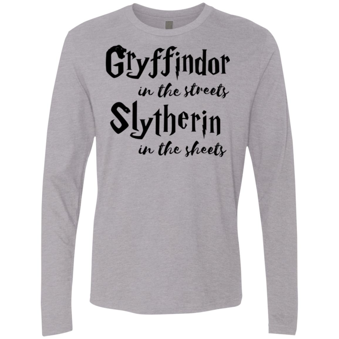 T-Shirts Heather Grey / Small Gryffindor Streets Men's Premium Long Sleeve