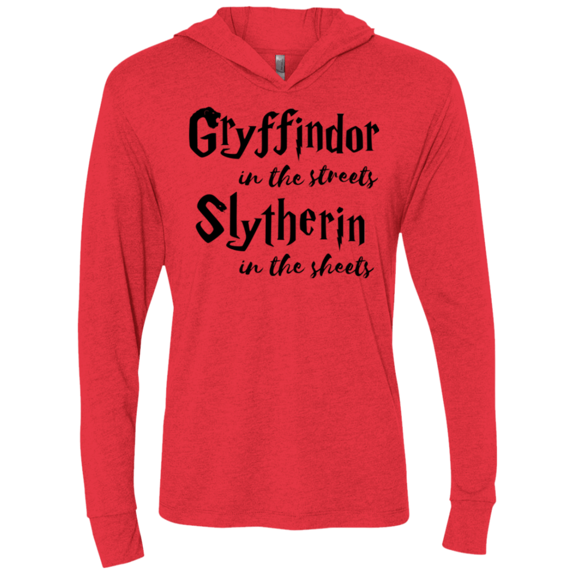 T-Shirts Vintage Red / X-Small Gryffindor Streets Triblend Long Sleeve Hoodie Tee