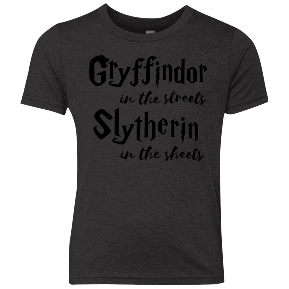 T-Shirts Vintage Black / YXS Gryffindor Streets Youth Triblend T-Shirt