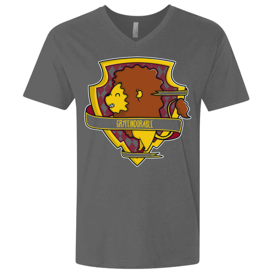 T-Shirts Heavy Metal / X-Small Gryffindorable Men's Premium V-Neck