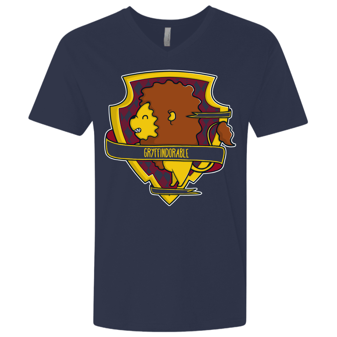 T-Shirts Midnight Navy / X-Small Gryffindorable Men's Premium V-Neck