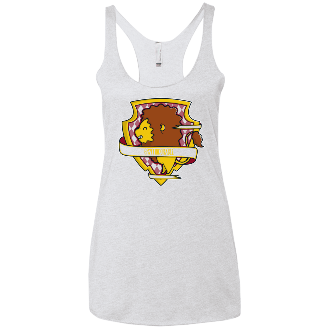 T-Shirts Heather White / X-Small Gryffindorable Women's Triblend Racerback Tank