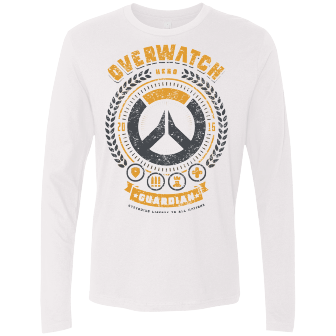 T-Shirts White / Small Guardian Hero Men's Premium Long Sleeve
