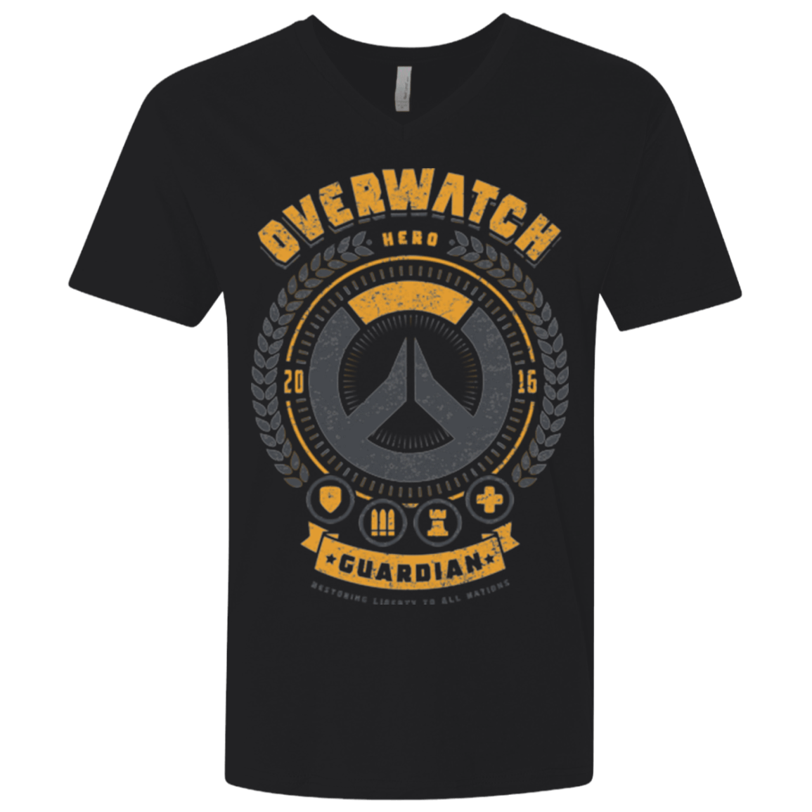 T-Shirts Black / X-Small Guardian Hero Men's Premium V-Neck