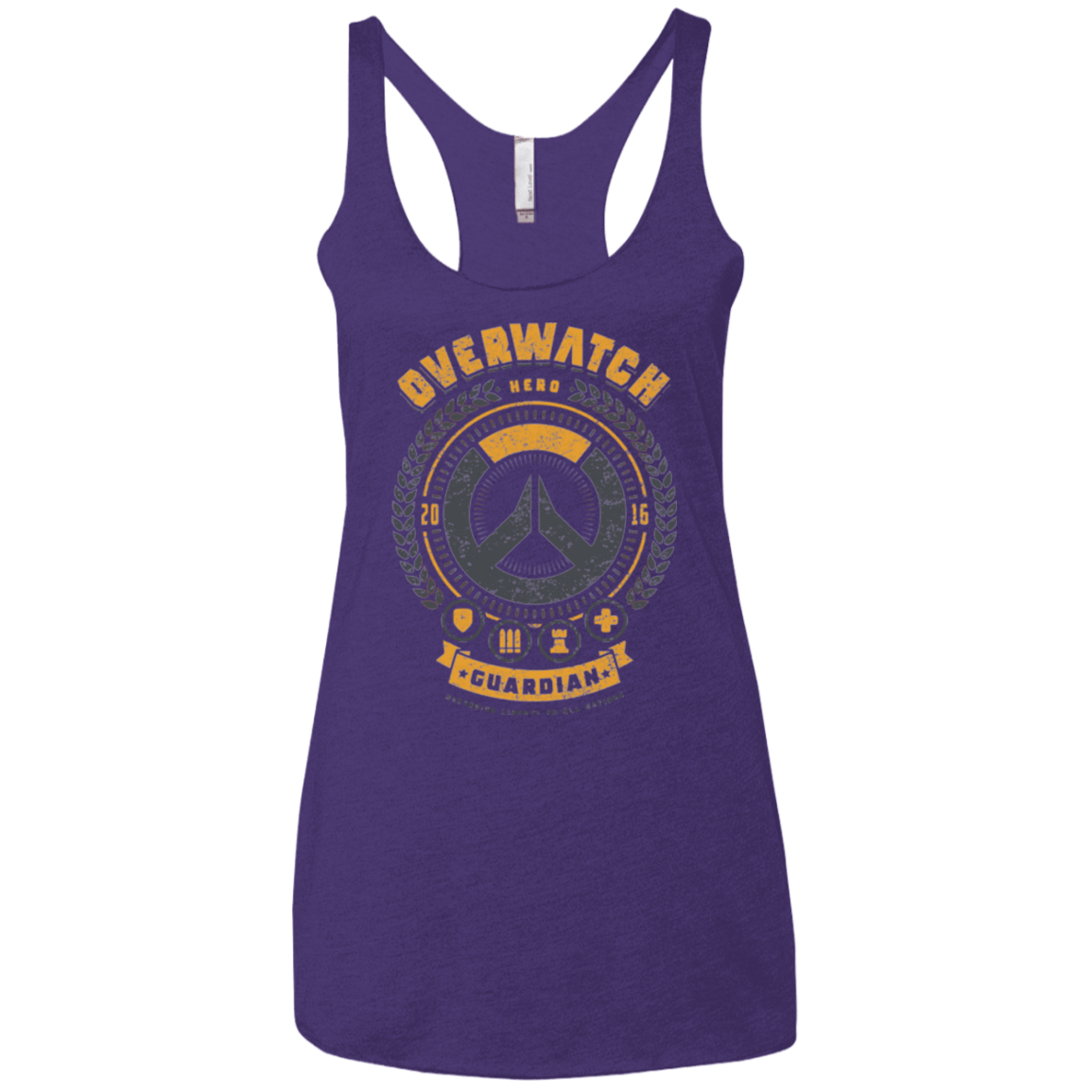 T-Shirts Purple / X-Small Guardian Hero Women's Triblend Racerback Tank