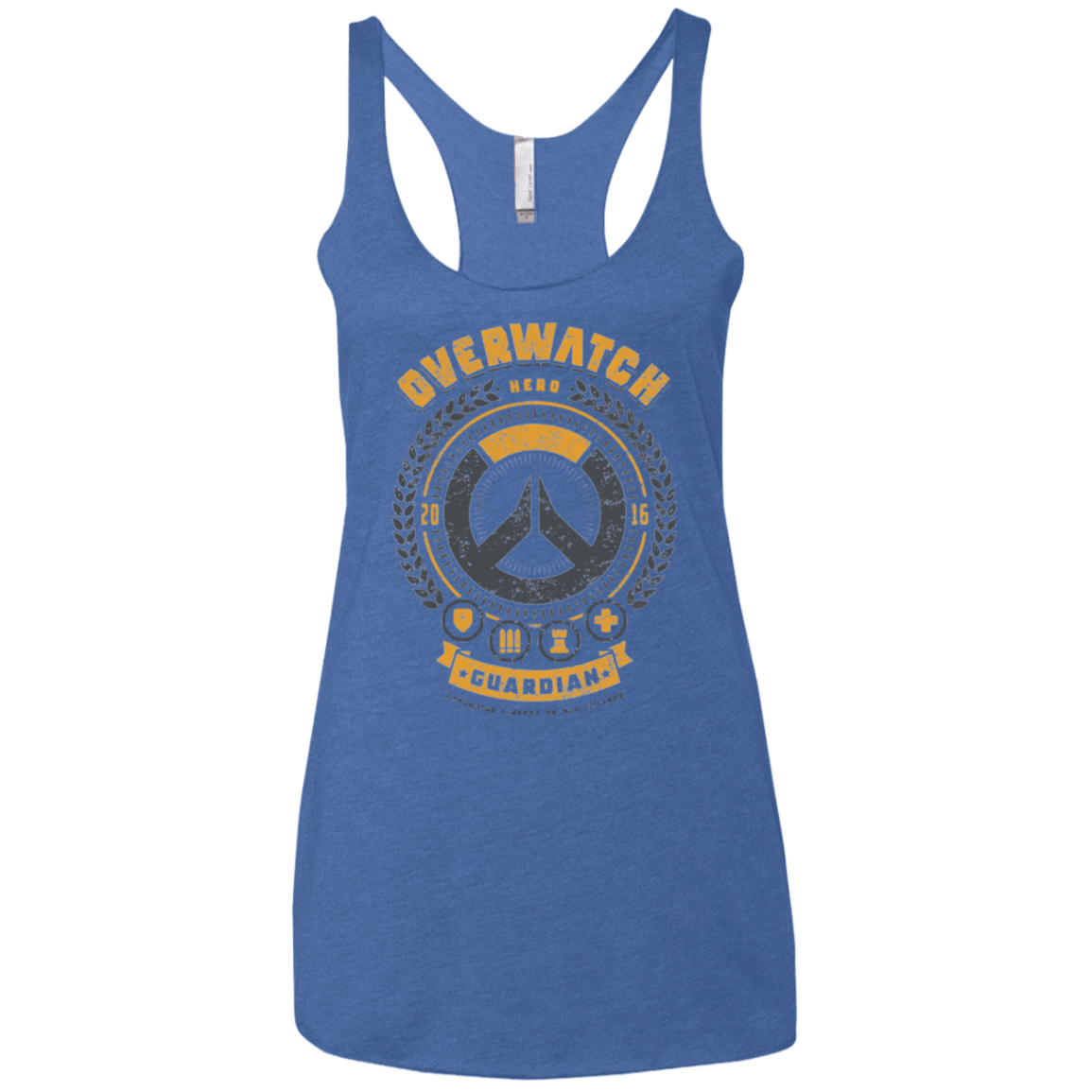 T-Shirts Vintage Royal / X-Small Guardian Hero Women's Triblend Racerback Tank