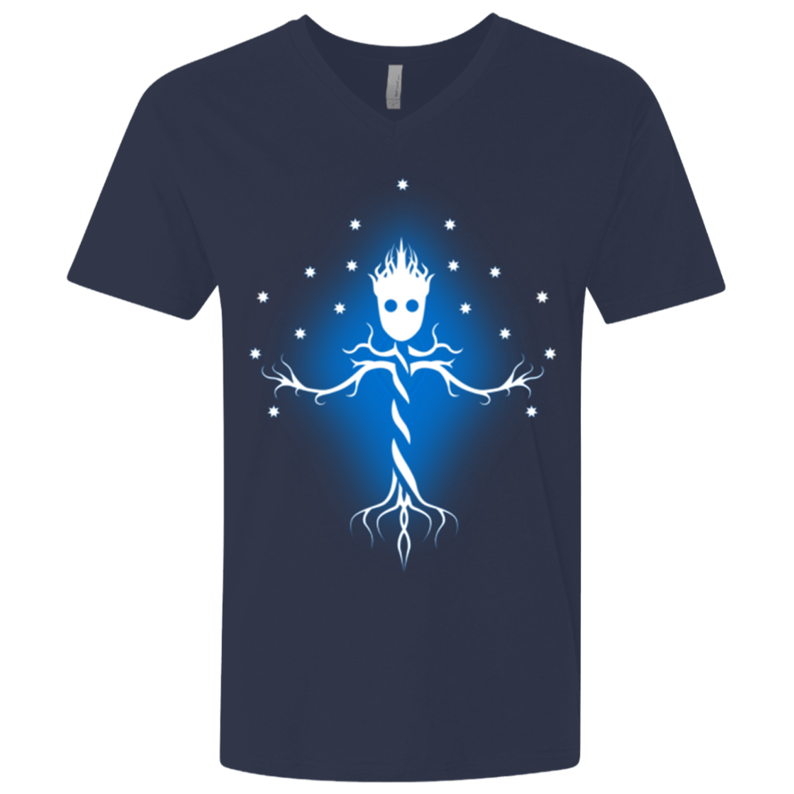 T-Shirts Midnight Navy / X-Small Guardian Tree of The Galaxy Men's Premium V-Neck