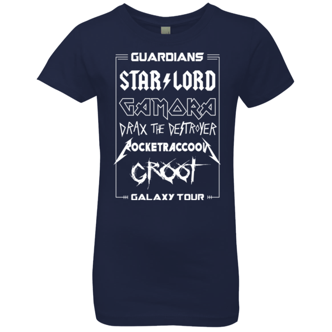 T-Shirts Midnight Navy / YXS Guardians Galaxy Tour Girls Premium T-Shirt