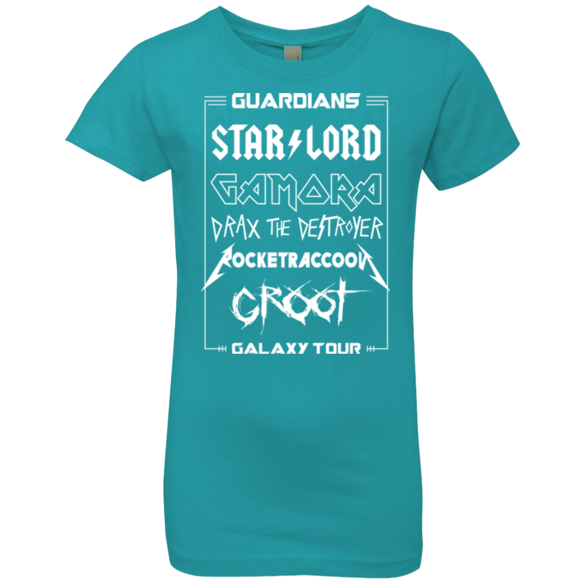 T-Shirts Tahiti Blue / YXS Guardians Galaxy Tour Girls Premium T-Shirt