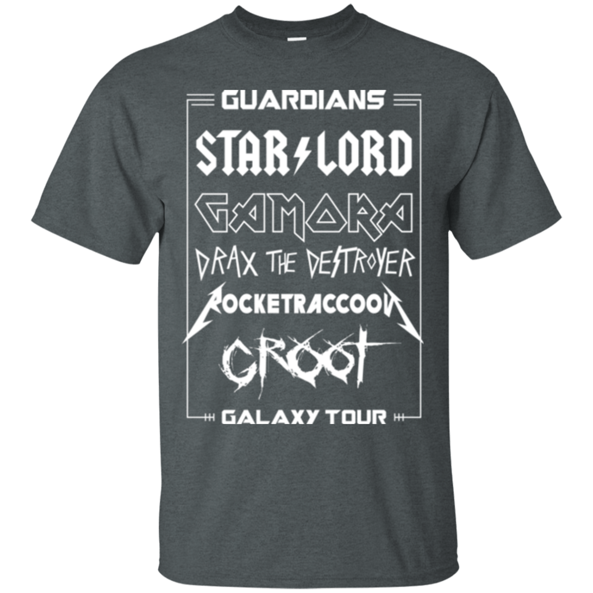 T-Shirts Dark Heather / Small Guardians Galaxy Tour T-Shirt