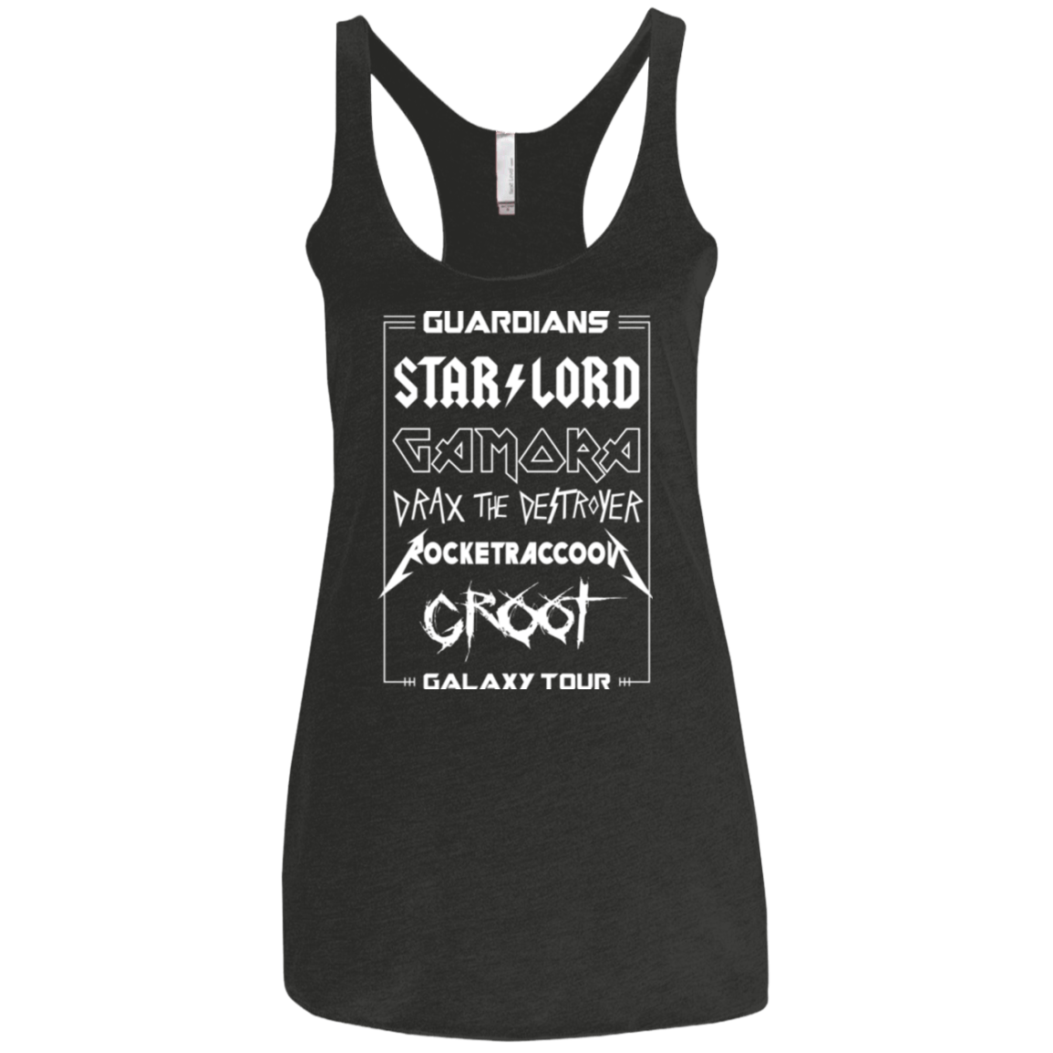 Guardians Galaxy Tour Women's Triblend Racerback Tank