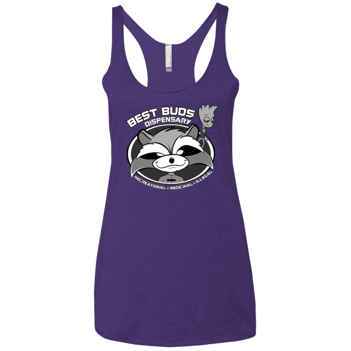 T-Shirts Purple / X-Small Guardians Of The Greenery Women's Triblend Racerback Tank