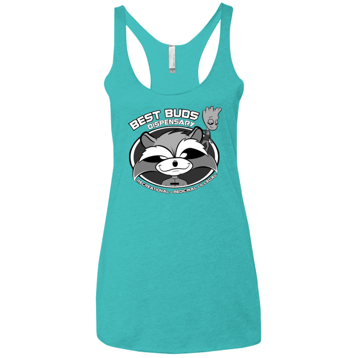 T-Shirts Tahiti Blue / X-Small Guardians Of The Greenery Women's Triblend Racerback Tank