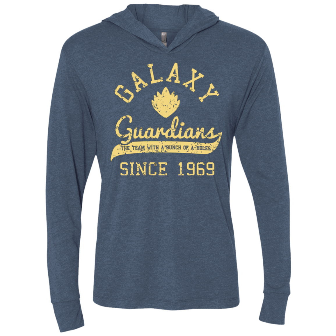 T-Shirts Indigo / X-Small Guardians Since 1969 Triblend Long Sleeve Hoodie Tee