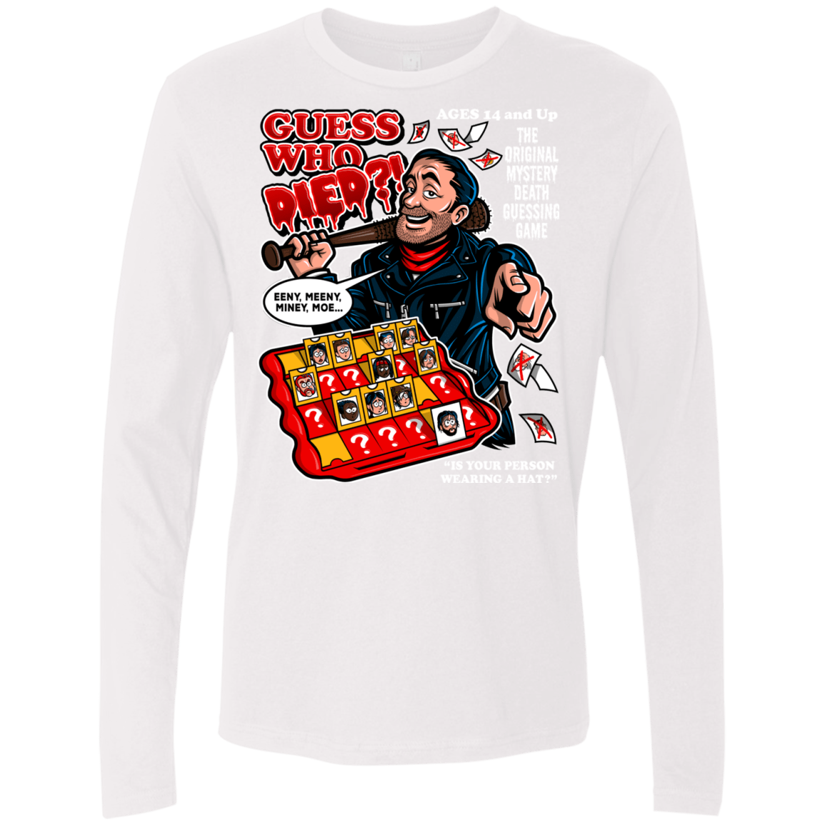 T-Shirts White / Small Guess who Died Men's Premium Long Sleeve