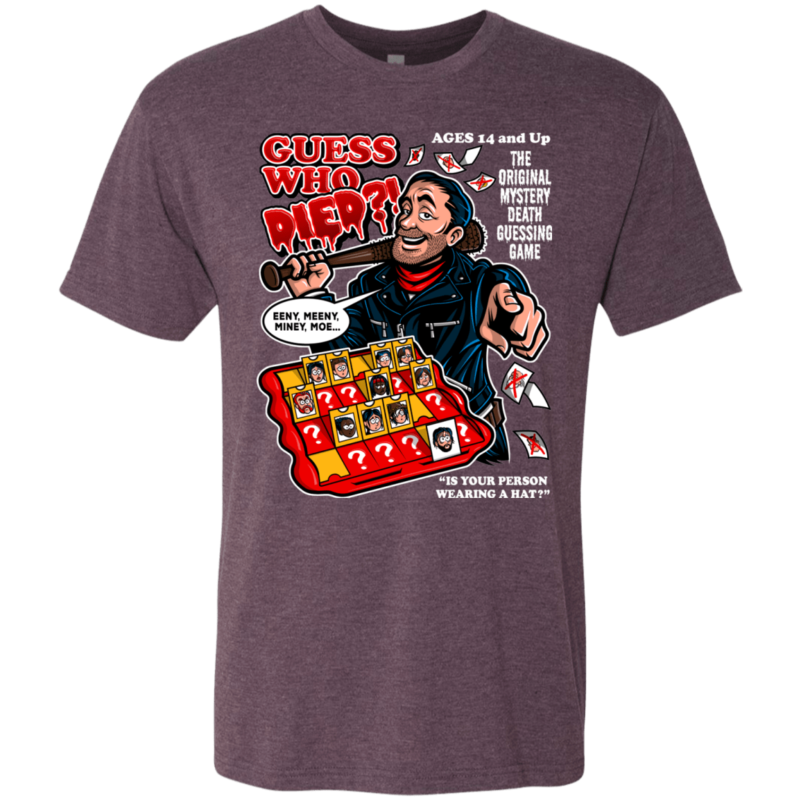 T-Shirts Vintage Purple / Small Guess who Died Men's Triblend T-Shirt