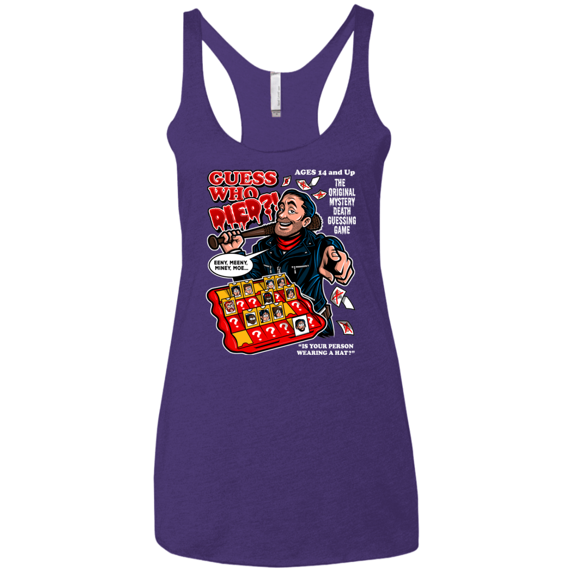 T-Shirts Purple / X-Small Guess who Died Women's Triblend Racerback Tank