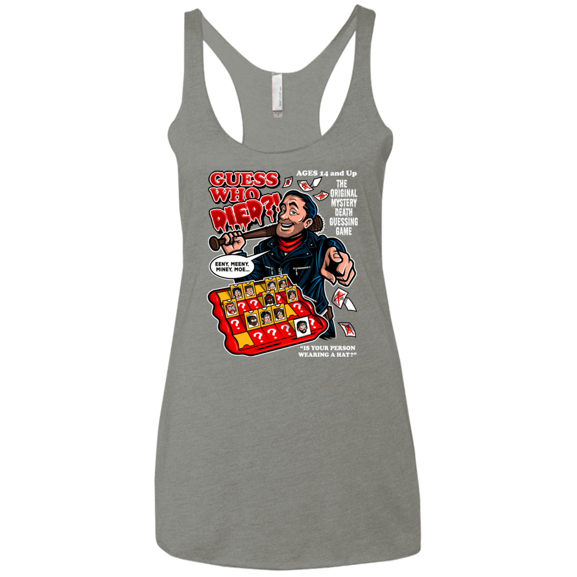 T-Shirts Venetian Grey / X-Small Guess who Died Women's Triblend Racerback Tank