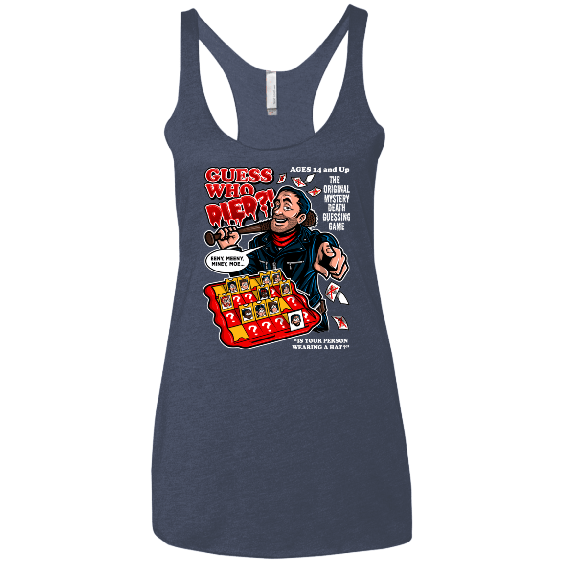 T-Shirts Vintage Navy / X-Small Guess who Died Women's Triblend Racerback Tank