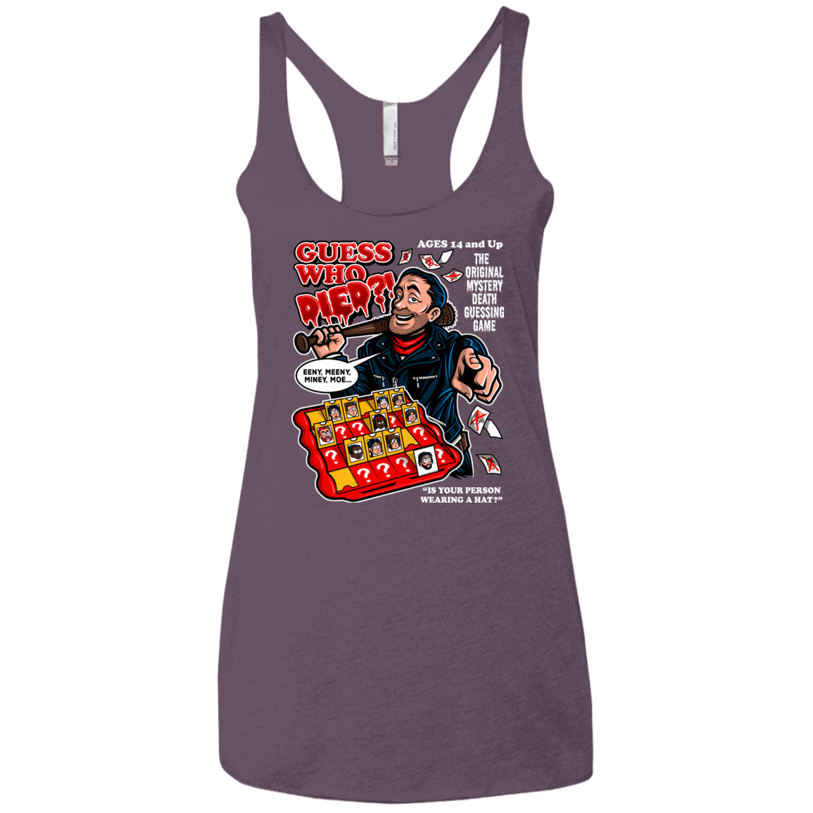 T-Shirts Vintage Purple / X-Small Guess who Died Women's Triblend Racerback Tank