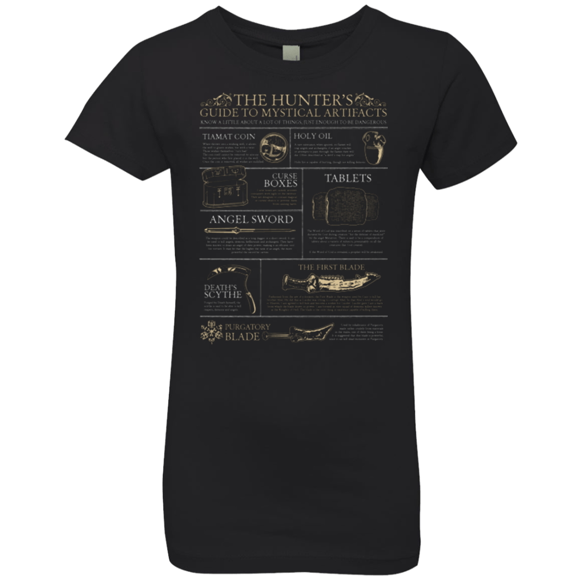 T-Shirts Black / YXS Guide To Mystical Artifacts Girls Premium T-Shirt