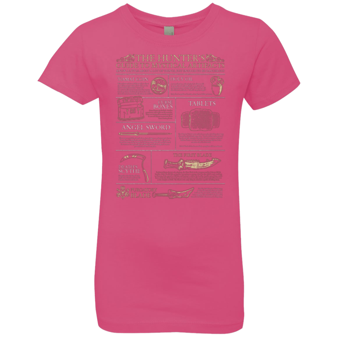 T-Shirts Hot Pink / YXS Guide To Mystical Artifacts Girls Premium T-Shirt