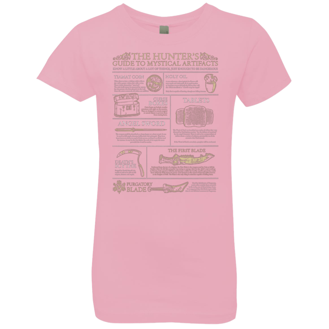 T-Shirts Light Pink / YXS Guide To Mystical Artifacts Girls Premium T-Shirt