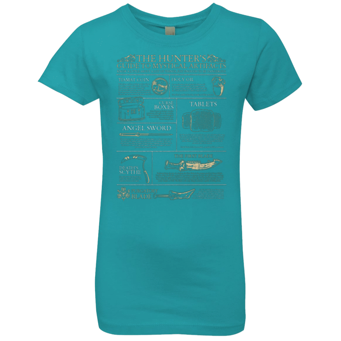 T-Shirts Tahiti Blue / YXS Guide To Mystical Artifacts Girls Premium T-Shirt