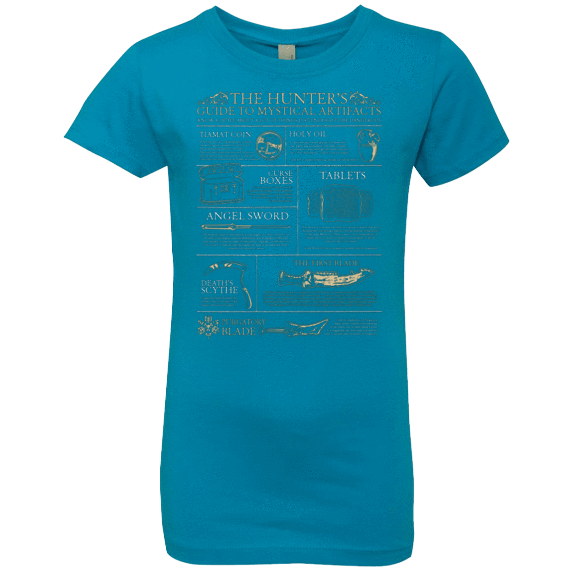T-Shirts Turquoise / YXS Guide To Mystical Artifacts Girls Premium T-Shirt